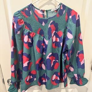 Michelle McDowell Lynn Top, Spot on Blue, small